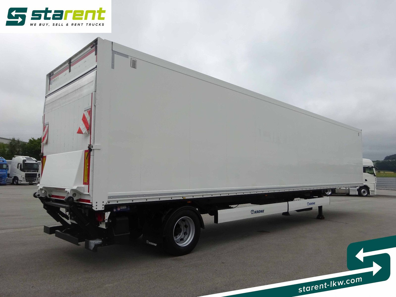 Krone Trockenfrachtkoffer, Dautel LBW 2.500 KG - Puspiekabe slēgtā virsbūve: foto 5 Krone Trockenfrachtkoffer, Dautel LBW 2.500 KG - Puspiekabe slēgtā virsbūve: foto 5