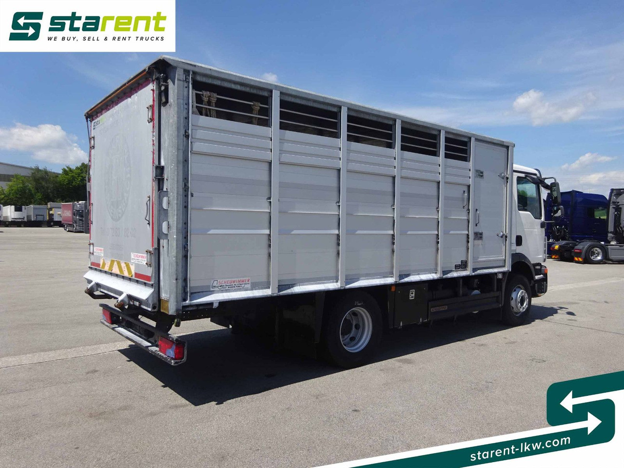 MAN TGM 15.290 Viehtransporter, Scheuwimmer Aufbau - Zirgu kravas automašīna: foto 5 MAN TGM 15.290 Viehtransporter, Scheuwimmer Aufbau - Zirgu kravas automašīna: foto 5