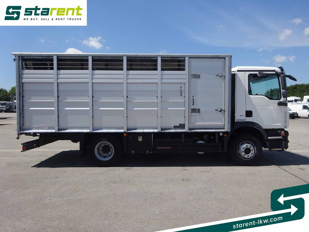 MAN TGM 15.290 Viehtransporter, Scheuwimmer Aufbau - Zirgu kravas automašīna: foto 4 MAN TGM 15.290 Viehtransporter, Scheuwimmer Aufbau - Zirgu kravas automašīna: foto 4