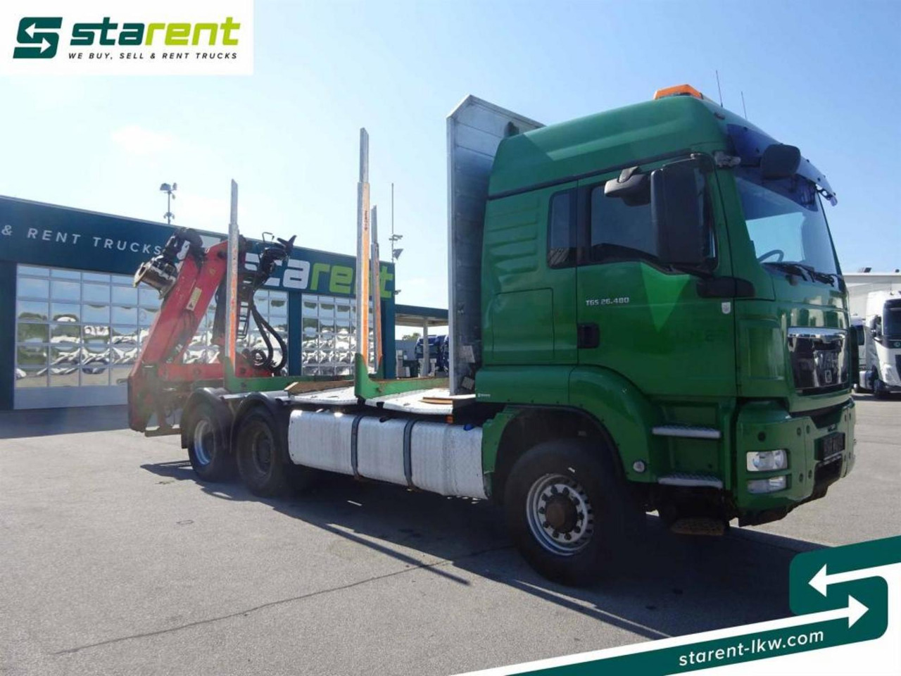MAN TGS 26.480 6x6 Holzaufbau mit Kran, Palfinger 120Z - Kokvedējs: foto 3 MAN TGS 26.480 6x6 Holzaufbau mit Kran, Palfinger 120Z - Kokvedējs: foto 3