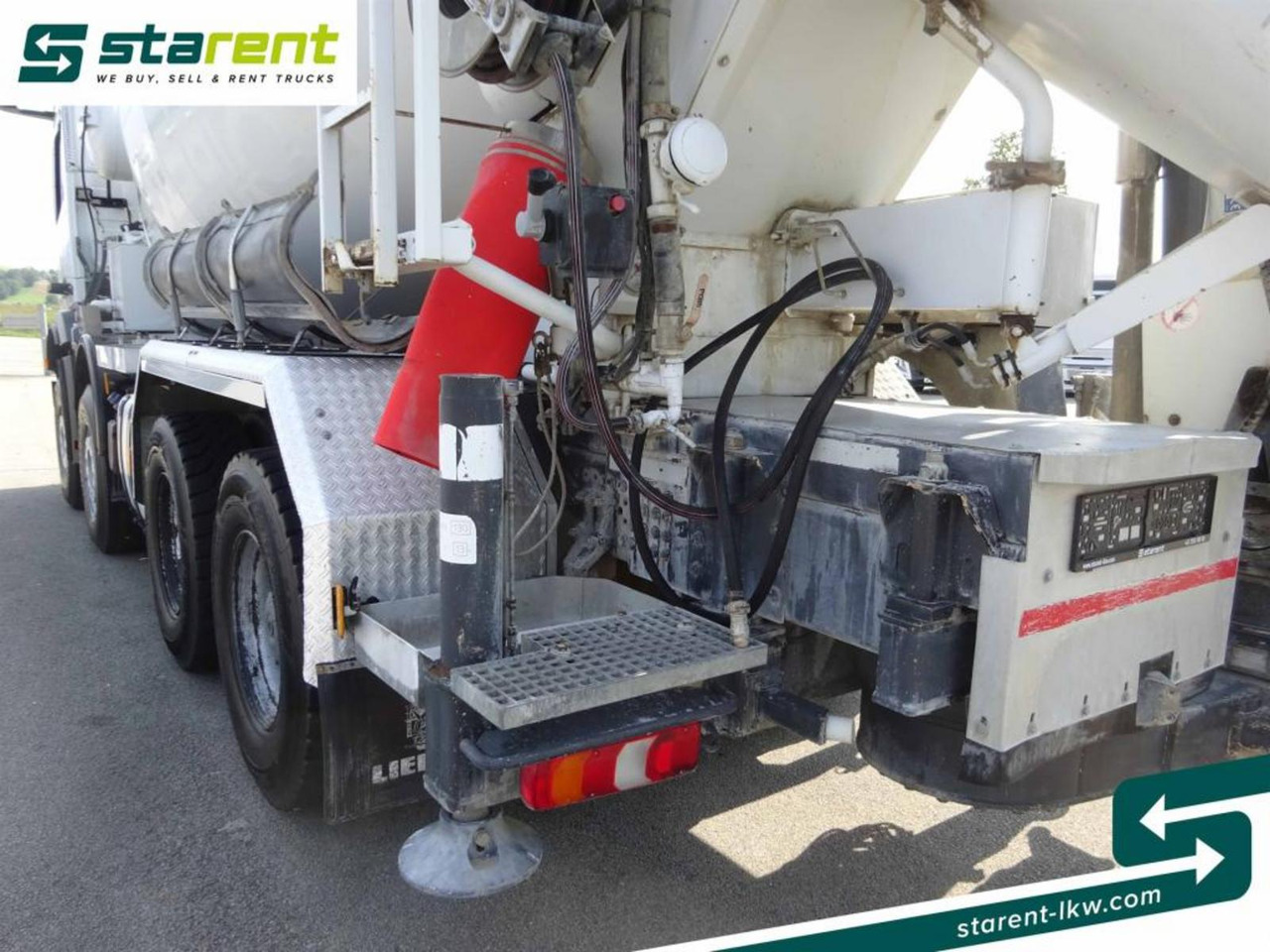 Betonvedējs Mercedes Benz Arocs 3748 8x4 Liebherr Betonmischer + Förderband: foto 10