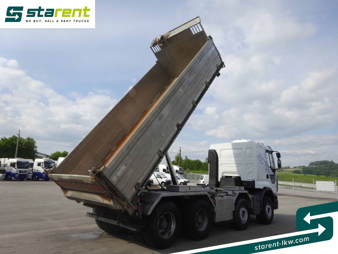 Renault Premium 450 DXi, 8x4, 3 Seitenkipper, Standklima - Kravas automašīna pašizgāzējs: foto 4 Renault Premium 450 DXi, 8x4, 3 Seitenkipper, Standklima - Kravas automašīna pašizgāzējs: foto 4