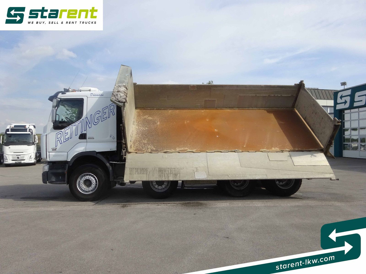Renault Premium 450 DXi, 8x4, 3 Seitenkipper, Standklima - Kravas automašīna pašizgāzējs: foto 2 Renault Premium 450 DXi, 8x4, 3 Seitenkipper, Standklima - Kravas automašīna pašizgāzējs: foto 2