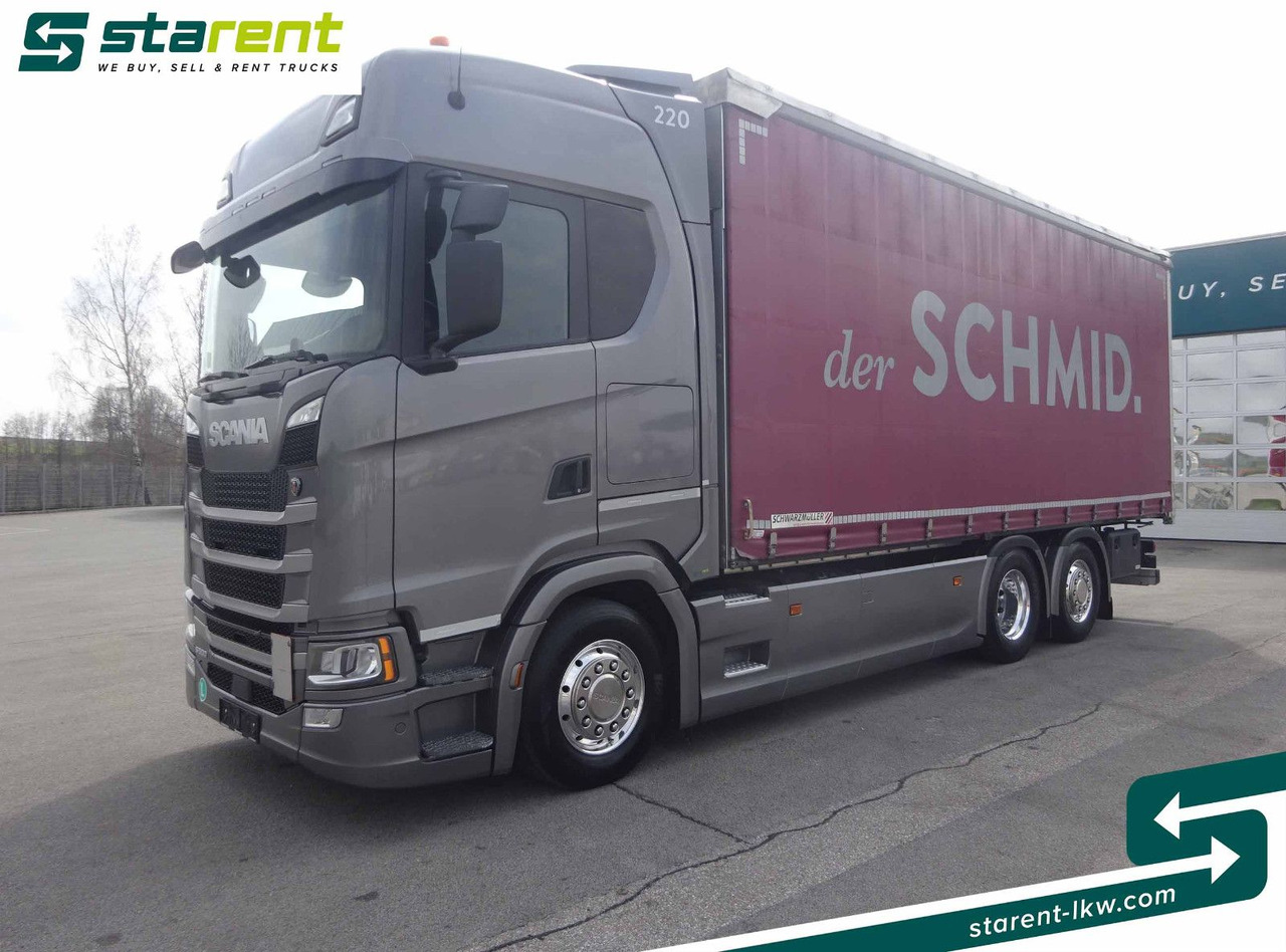 Scania S500 Planen Aufbau Schwarzmüller 6x2, Standklima - Kravas automašīna ar tentu: foto 1 Scania S500 Planen Aufbau Schwarzmüller 6x2, Standklima - Kravas automašīna ar tentu: foto 1