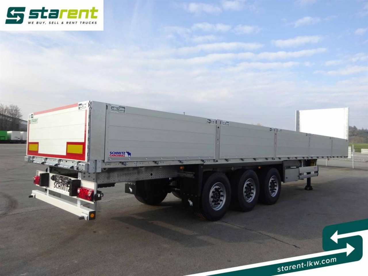 Schmitz Baustofftrailer Liftachse Rungen 80cm Bordwände - Bortu puspiekabe/ Platforma: foto 5 Schmitz Baustofftrailer Liftachse Rungen 80cm Bordwände - Bortu puspiekabe/ Platforma: foto 5