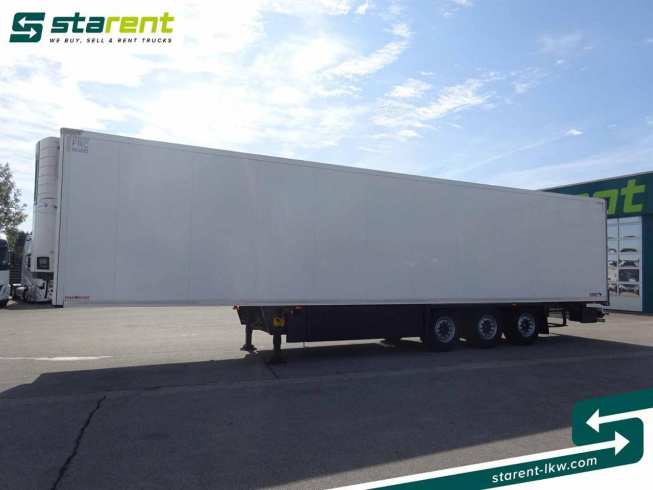 Schmitz Carrier Vector 1550 Palettenkasten Zurrleiste - Puspiekabe refrižerators: foto 1 Schmitz Carrier Vector 1550 Palettenkasten Zurrleiste - Puspiekabe refrižerators: foto 1