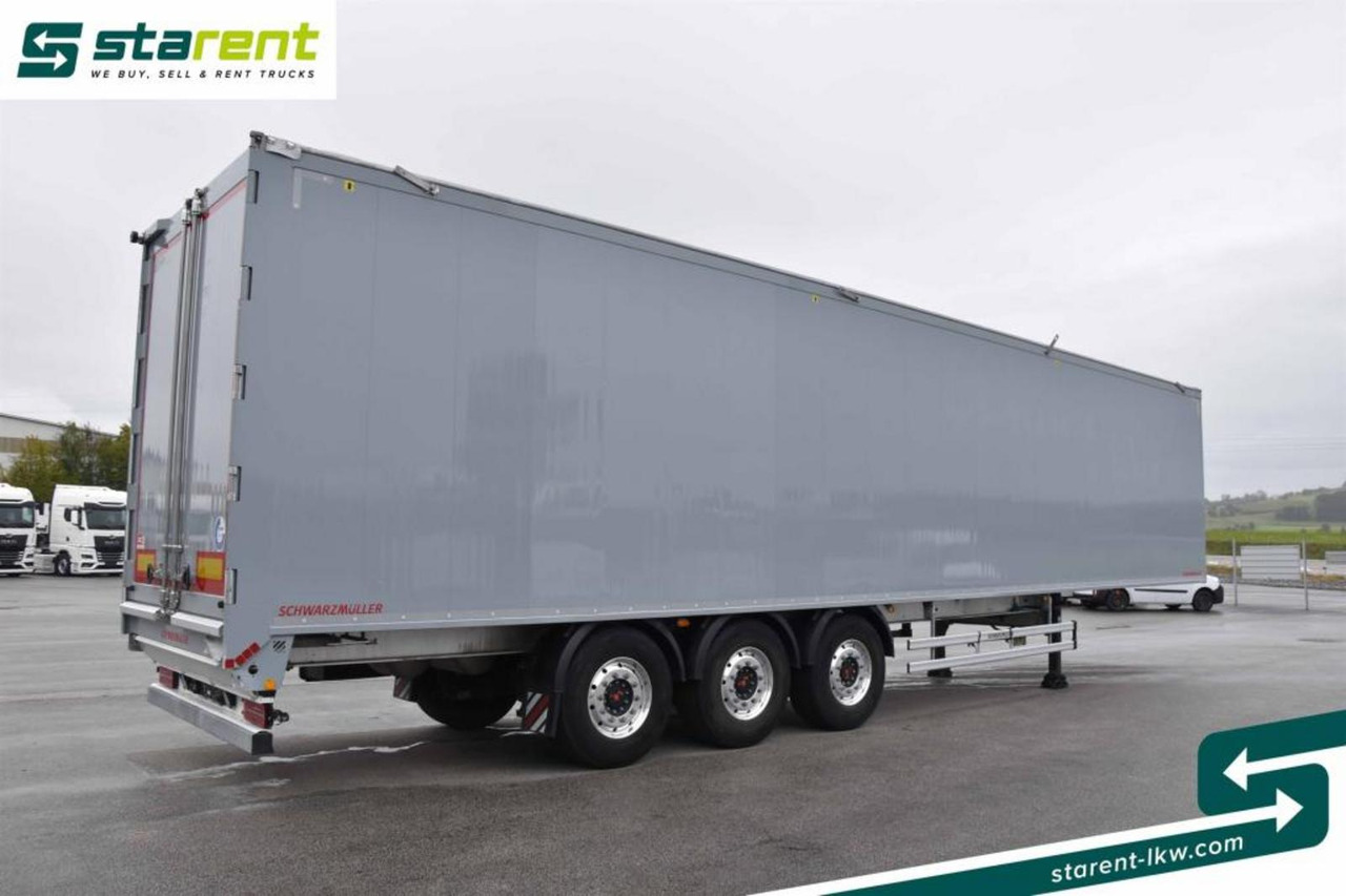 Schwarzmüller Schubbodenauflieger 10mm elektrisches Verdeck 91m³ - Puspiekabe kustīgās grīdas: foto 5 Schwarzmüller Schubbodenauflieger 10mm elektrisches Verdeck 91m³ - Puspiekabe kustīgās grīdas: foto 5