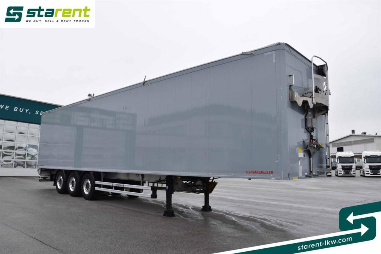 Schwarzmüller Schubbodenauflieger 10mm elektrisches Verdeck 91m³ - Puspiekabe kustīgās grīdas: foto 3 Schwarzmüller Schubbodenauflieger 10mm elektrisches Verdeck 91m³ - Puspiekabe kustīgās grīdas: foto 3