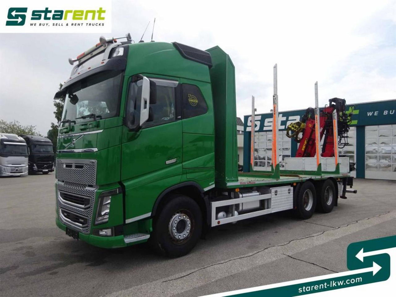 Volvo FH16 550 6x4 Holzaufbau mit Kran (Loglift 145Z) - Kokvedējs: foto 1 Volvo FH16 550 6x4 Holzaufbau mit Kran (Loglift 145Z) - Kokvedējs: foto 1