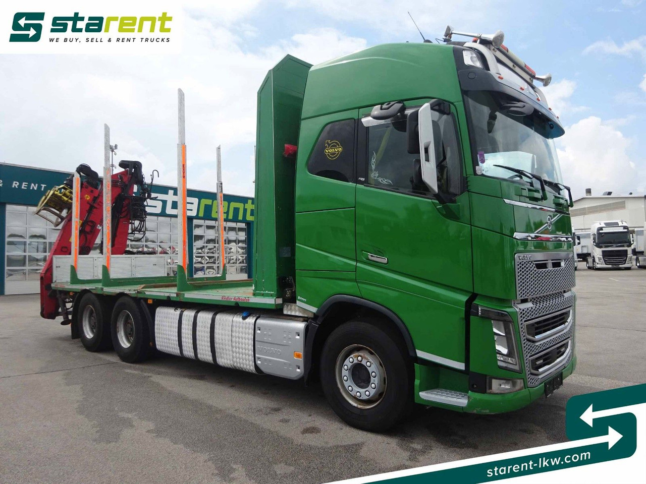 Volvo FH16 550 6x4 Holzaufbau mit Kran (Loglift 145Z) - Kokvedējs, Kravas auto ar manipulatoru: foto 3 Volvo FH16 550 6x4 Holzaufbau mit Kran (Loglift 145Z) - Kokvedējs, Kravas auto ar manipulatoru: foto 3