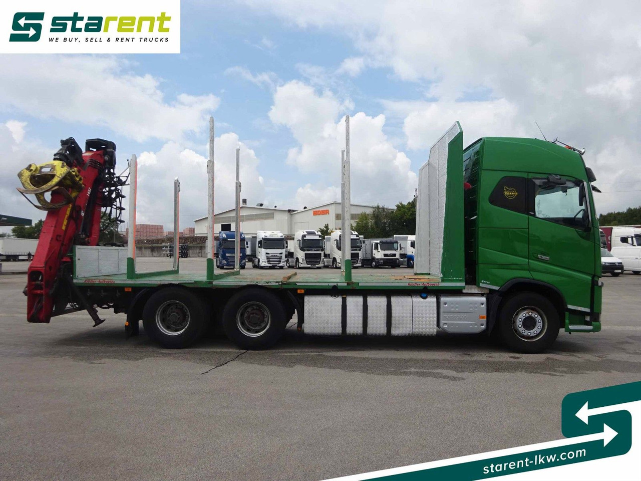 Volvo FH16 550 6x4 Holzaufbau mit Kran (Loglift 145Z) - Kokvedējs, Kravas auto ar manipulatoru: foto 4 Volvo FH16 550 6x4 Holzaufbau mit Kran (Loglift 145Z) - Kokvedējs, Kravas auto ar manipulatoru: foto 4