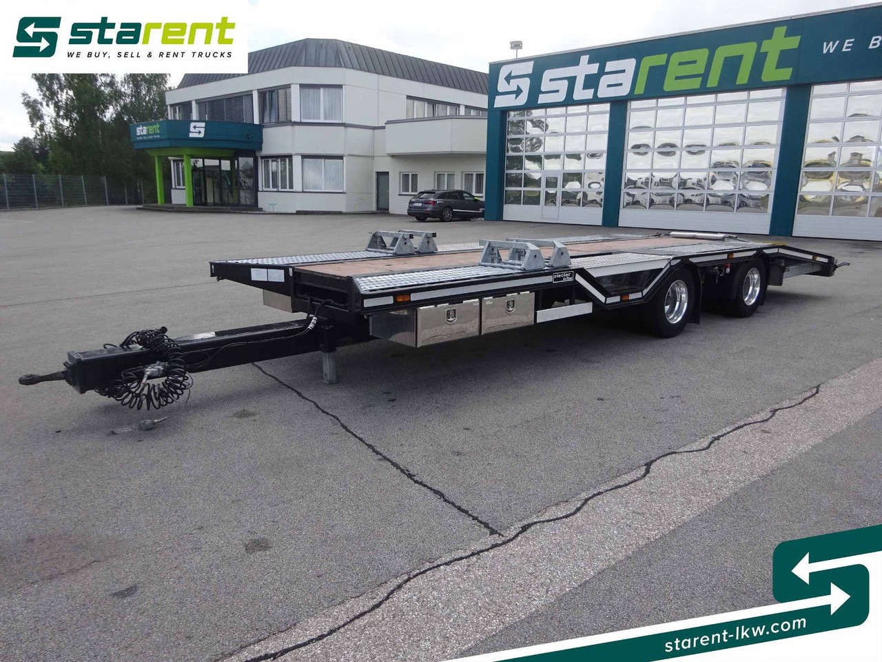 Ziegler Starrdeichselanhänger ZA20, Alufelgen - Piekabe šasija: foto 1 Ziegler Starrdeichselanhänger ZA20, Alufelgen - Piekabe šasija: foto 1