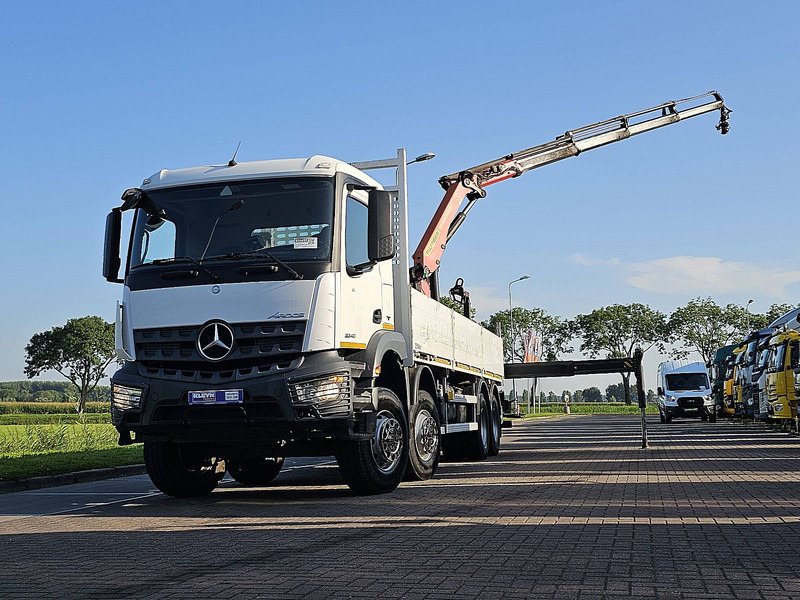 Mercedes-Benz AROCS 3240 PalfingerPK 23001-EH - Bortu kravas automašīna/ Platforma, Kravas auto ar manipulatoru: foto 1 Mercedes-Benz AROCS 3240 PalfingerPK 23001-EH - Bortu kravas automašīna/ Platforma, Kravas auto ar manipulatoru: foto 1