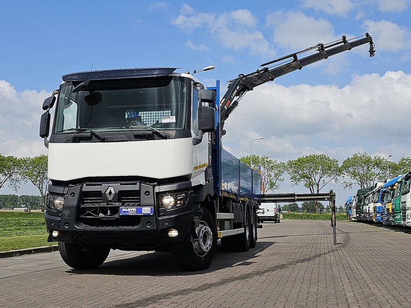 Renault K 430 HIAB 188ES4 - Bortu kravas automašīna/ Platforma, Kravas auto ar manipulatoru: foto 1 Renault K 430 HIAB 188ES4 - Bortu kravas automašīna/ Platforma, Kravas auto ar manipulatoru: foto 1