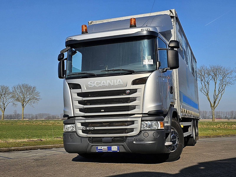 Scania G410 PLAFINGER FORKLIFT - Kravas automašīna ar tentu: foto 1 Scania G410 PLAFINGER FORKLIFT - Kravas automašīna ar tentu: foto 1