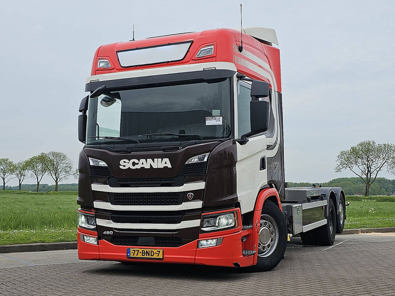 Scania G450 6X2 NB VDL HOOKLIFT - Pacēlājs ar āķi: foto 1 Scania G450 6X2 NB VDL HOOKLIFT - Pacēlājs ar āķi: foto 1