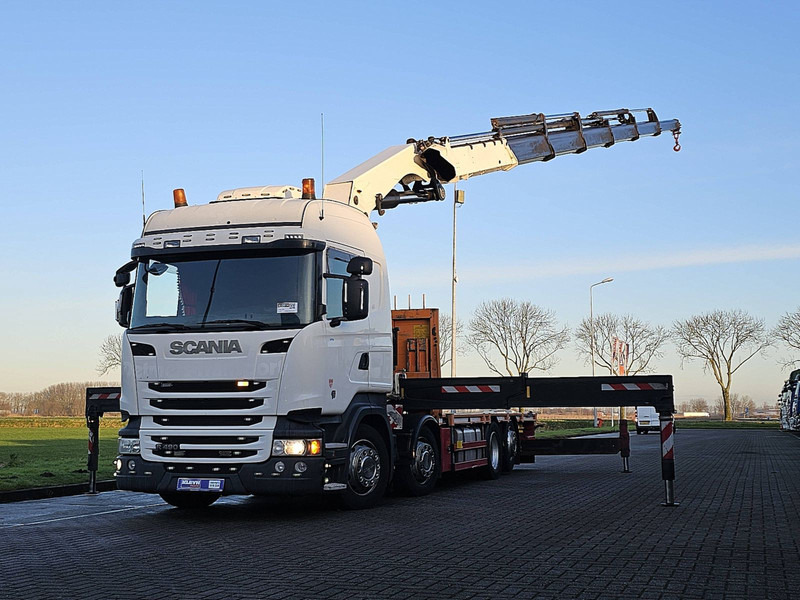Scania R490 - Bortu kravas automašīna/ Platforma, Kravas auto ar manipulatoru: foto 1 Scania R490 - Bortu kravas automašīna/ Platforma, Kravas auto ar manipulatoru: foto 1