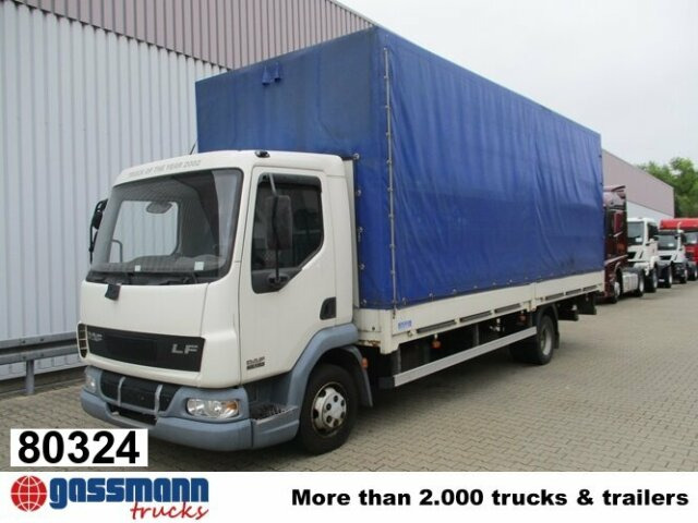 DAF DAF AE 45.150 LF 4x2, Plane Spriegel LBW - Bortu kravas automašīna/ Platforma: foto 1 DAF DAF AE 45.150 LF 4x2, Plane Spriegel LBW - Bortu kravas automašīna/ Platforma: foto 1
