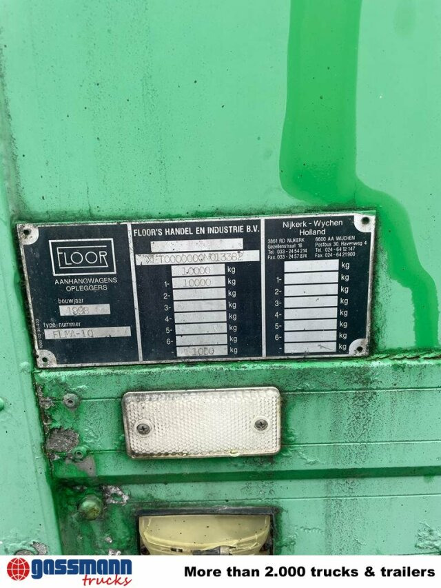 Floor FLMA 10, Blumenanhänger, LBW - Piekabe slēgtā virsbūve: foto 3 Floor FLMA 10, Blumenanhänger, LBW - Piekabe slēgtā virsbūve: foto 3