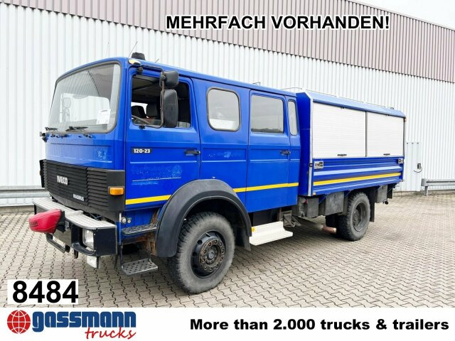 Iveco 120-23 AW 4x4 Doka, V8-Motor, Gerätewagen, - Ugunsdzēsēju mašīna: foto 1 Iveco 120-23 AW 4x4 Doka, V8-Motor, Gerätewagen, - Ugunsdzēsēju mašīna: foto 1