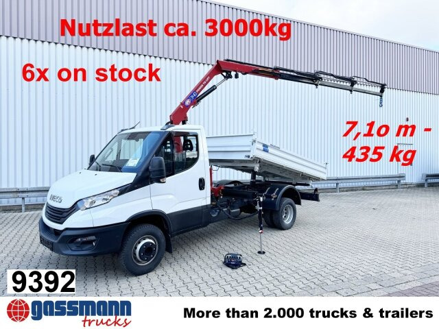 Iveco Daily 70C18H 4x2 mit Kran HMF 340-K3, Funk - Kravas automašīna pašizgāzējs, Kravas auto ar manipulatoru: foto 1 Iveco Daily 70C18H 4x2 mit Kran HMF 340-K3, Funk - Kravas automašīna pašizgāzējs, Kravas auto ar manipulatoru: foto 1