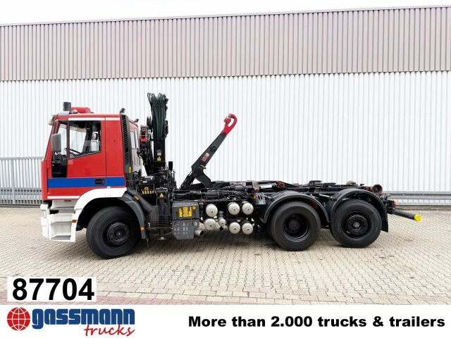 Iveco EuroTech 240E38 6x2-4, Lift-/Lenkachse, - Pacēlājs ar āķi, Kravas auto ar manipulatoru: foto 1 Iveco EuroTech 240E38 6x2-4, Lift-/Lenkachse, - Pacēlājs ar āķi, Kravas auto ar manipulatoru: foto 1
