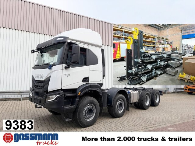 Iveco T-Way AT410T51/58 8x4, Retarder, 4x VORHANDEN! - Pacēlājs ar āķi: foto 1 Iveco T-Way AT410T51/58 8x4, Retarder, 4x VORHANDEN! - Pacēlājs ar āķi: foto 1