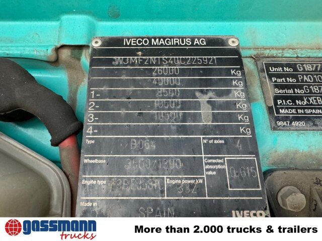 Iveco Trakker AD260T45W 6x6 - Šasija kravas automašīna: foto 5 Iveco Trakker AD260T45W 6x6 - Šasija kravas automašīna: foto 5