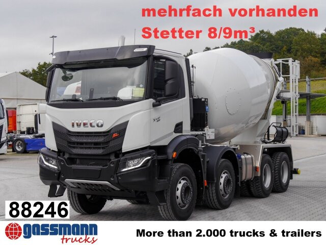 Iveco X-Way AD360X40BZ 8x4, Stetter 8/9m³ - Betonvedējs: foto 1 Iveco X-Way AD360X40BZ 8x4, Stetter 8/9m³ - Betonvedējs: foto 1