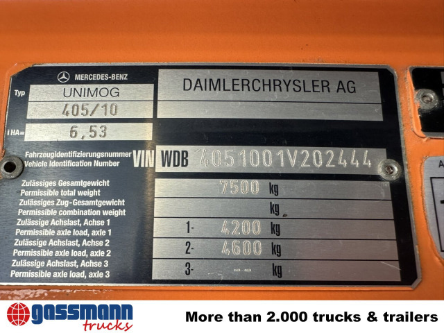 Unimog U300 405/10 4x4, Kommunalhydraulik, - Komercauto: foto 5 Unimog U300 405/10 4x4, Kommunalhydraulik, - Komercauto: foto 5