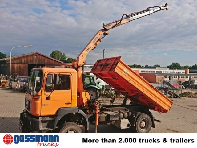 MAN 19.293 4x4 BL mit Kran Meiller MK77RS2 - Kravas automašīna pašizgāzējs, Kravas auto ar manipulatoru: foto 3 MAN 19.293 4x4 BL mit Kran Meiller MK77RS2 - Kravas automašīna pašizgāzējs, Kravas auto ar manipulatoru: foto 3