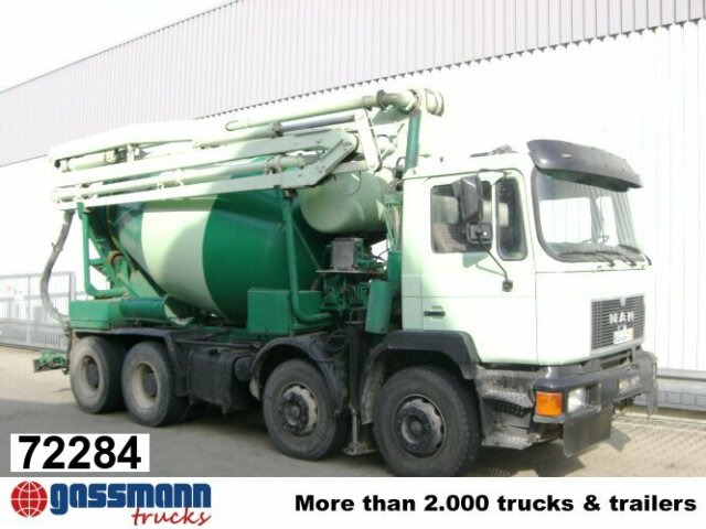 MAN 33.292 8x4 Mischer Stetter 7m³ mit Pumpe - Betona sūknis ar mikseri: foto 1 MAN 33.292 8x4 Mischer Stetter 7m³ mit Pumpe - Betona sūknis ar mikseri: foto 1