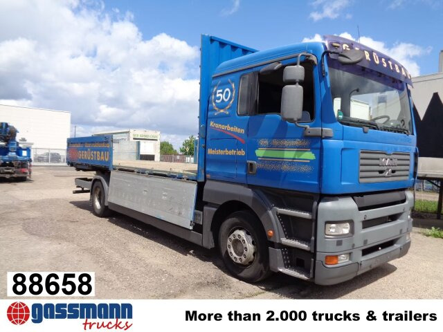 MAN TGA 18.350 4x2 LL, 5 Sitze - Bortu kravas automašīna/ Platforma: foto 1 MAN TGA 18.350 4x2 LL, 5 Sitze - Bortu kravas automašīna/ Platforma: foto 1