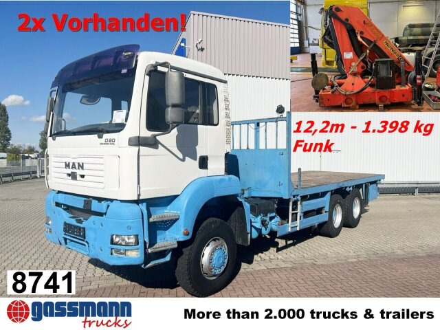 MAN TGA 26.310 6X6 BB mit Kran HMF 1253-K4, Funk - Bortu kravas automašīna/ Platforma, Kravas auto ar manipulatoru: foto 1 MAN TGA 26.310 6X6 BB mit Kran HMF 1253-K4, Funk - Bortu kravas automašīna/ Platforma, Kravas auto ar manipulatoru: foto 1