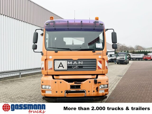 Pacēlājs ar āķi, Kravas auto ar manipulatoru MAN TGA 26.350/400 6x2-2 BL, Lenk-/Liftachse: foto 9