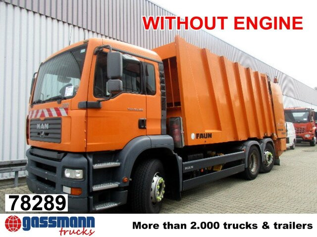 MAN TGA 26.350/400 6x2-2BL FAUN POWER PRESS 524, - Atkritumu vedējs: foto 1 MAN TGA 26.350/400 6x2-2BL FAUN POWER PRESS 524, - Atkritumu vedējs: foto 1