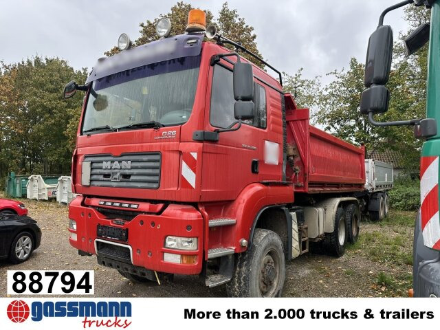 MAN TGA 26.480 6X6H BL, HYDRODRIVE, Intarder, - Kravas automašīna pašizgāzējs: foto 1 MAN TGA 26.480 6X6H BL, HYDRODRIVE, Intarder, - Kravas automašīna pašizgāzējs: foto 1