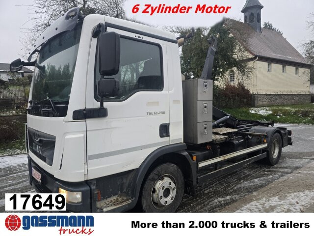 MAN TGL 12.250 4x2 BL, Palfinger Abroller P - Pacēlājs ar āķi: foto 1 MAN TGL 12.250 4x2 BL, Palfinger Abroller P - Pacēlājs ar āķi: foto 1