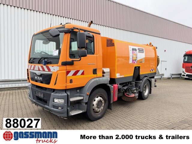 MAN TGM 18.250 4X2 BB, Kehrmaschine Brock SL200/2 - Ielu tīrīšanas mašīna: foto 1 MAN TGM 18.250 4X2 BB, Kehrmaschine Brock SL200/2 - Ielu tīrīšanas mašīna: foto 1