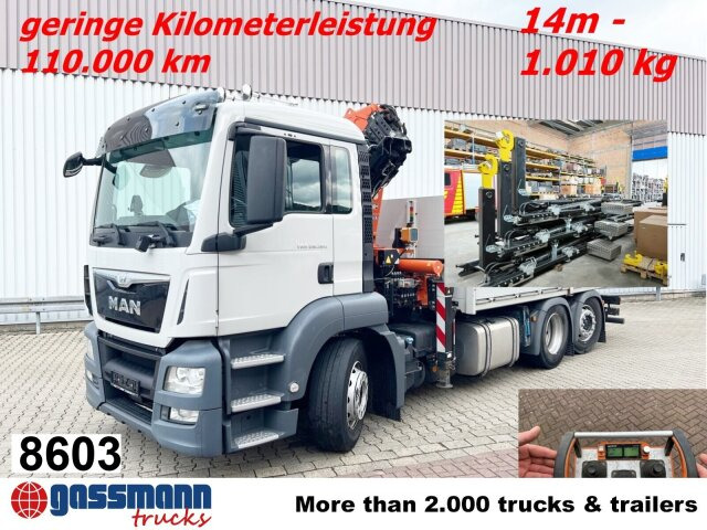 MAN TGS 26.360/400 6x2-4 BL, Lenk-/Lift, Kran Atlas - Pacēlājs ar āķi, Kravas auto ar manipulatoru: foto 1 MAN TGS 26.360/400 6x2-4 BL, Lenk-/Lift, Kran Atlas - Pacēlājs ar āķi, Kravas auto ar manipulatoru: foto 1