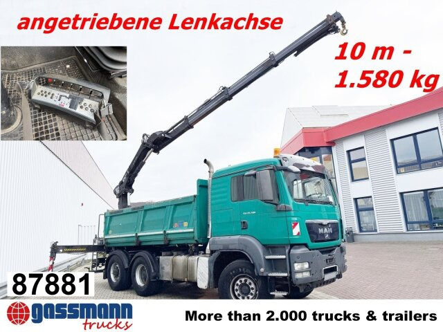 MAN TGS 26.480 6x4 BL Maurer, Lenkachse, Bordmatik, - Kravas automašīna pašizgāzējs, Kravas auto ar manipulatoru: foto 1 MAN TGS 26.480 6x4 BL Maurer, Lenkachse, Bordmatik, - Kravas automašīna pašizgāzējs, Kravas auto ar manipulatoru: foto 1