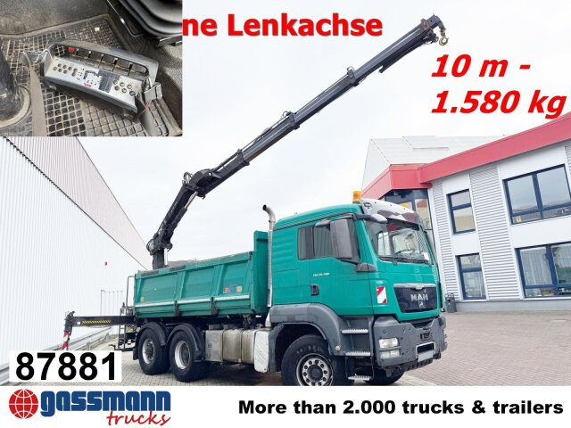 MAN TGS 26.480 6x4 BL Maurer, Lenkachse, Bordmatik, - Kravas automašīna pašizgāzējs, Kravas auto ar manipulatoru: foto 1 MAN TGS 26.480 6x4 BL Maurer, Lenkachse, Bordmatik, - Kravas automašīna pašizgāzējs, Kravas auto ar manipulatoru: foto 1