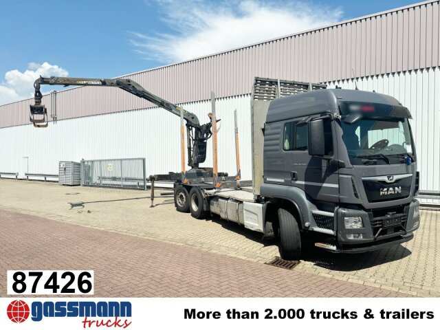 MAN TGS 26.500 6X4H-4 BL, PriTarder, HydroDrive, - Kokvedējs, Kravas auto ar manipulatoru: foto 1 MAN TGS 26.500 6X4H-4 BL, PriTarder, HydroDrive, - Kokvedējs, Kravas auto ar manipulatoru: foto 1