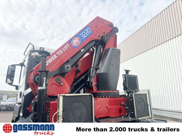 MAN TGS 35.480 8X4 BL, Intarder, Kran HMF 3220-K6, - Pacēlājs ar āķi, Kravas auto ar manipulatoru: foto 2 MAN TGS 35.480 8X4 BL, Intarder, Kran HMF 3220-K6, - Pacēlājs ar āķi, Kravas auto ar manipulatoru: foto 2