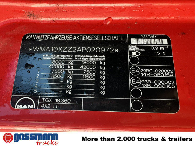 MAN TGX 18.360 4X2 LL, Fahrschule - Konteineru vedējs/ Kravas automašīna ar noņemamā virsbūve: foto 3 MAN TGX 18.360 4X2 LL, Fahrschule - Konteineru vedējs/ Kravas automašīna ar noņemamā virsbūve: foto 3