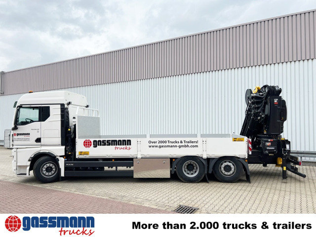 MAN TGX 26.510 6x2-4 LL, Kran Hiab X-HiPro 548 E-8, - Bortu kravas automašīna/ Platforma, Kravas auto ar manipulatoru: foto 2 MAN TGX 26.510 6x2-4 LL, Kran Hiab X-HiPro 548 E-8, - Bortu kravas automašīna/ Platforma, Kravas auto ar manipulatoru: foto 2