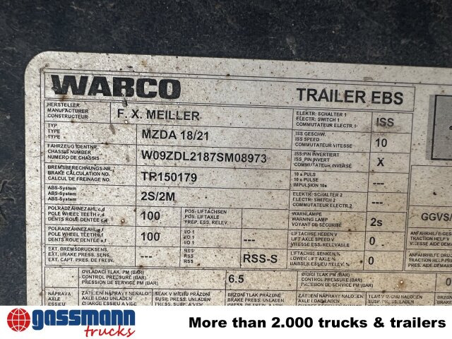 Meiller Meiller MZDA 18/2, geteilte Bordwände - Piekabe pašizgāzējs: foto 3 Meiller Meiller MZDA 18/2, geteilte Bordwände - Piekabe pašizgāzējs: foto 3