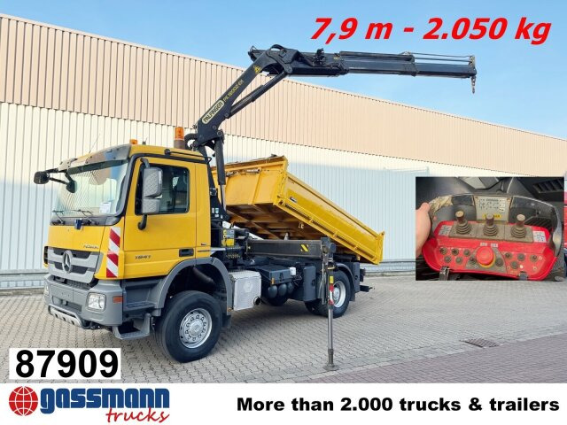 Mercedes-Benz Actros 1841 AK 4x4, EEV, Kran Palfinger - Kravas automašīna pašizgāzējs, Kravas auto ar manipulatoru: foto 1 Mercedes-Benz Actros 1841 AK 4x4, EEV, Kran Palfinger - Kravas automašīna pašizgāzējs, Kravas auto ar manipulatoru: foto 1
