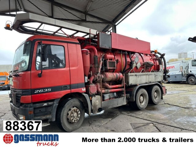 Mercedes-Benz Actros 2635 6x4, Kutschke Saug- und Spülwagen - Ielu tīrīšanas mašīna: foto 1 Mercedes-Benz Actros 2635 6x4, Kutschke Saug- und Spülwagen - Ielu tīrīšanas mašīna: foto 1