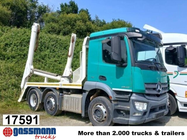 Mercedes-Benz Antos 2540 L 6x2, Teleabsetzer - Būvgružu konteineru vedējs: foto 1 Mercedes-Benz Antos 2540 L 6x2, Teleabsetzer - Būvgružu konteineru vedējs: foto 1